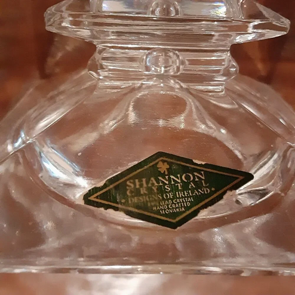 Shannon Crystal Ireland Tall Candle Holder Clear Timeless